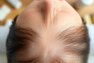 Healthy scalp with balanced moisture and oil