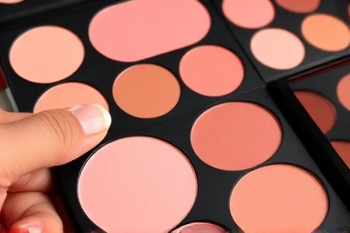 Diverse blush palettes showcasing personal color shades.