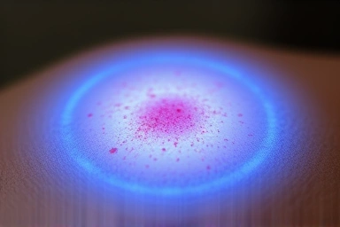 Soothing inflammation, calming skin, gentle light, skin relief