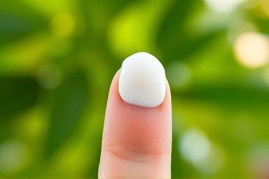 Close-up of smooth mineral sunscreen texture for sensitive skin.