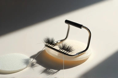 Damaged eyelashes and worn-out curler pad