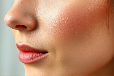 Dewy, hydrated skin symbolizing deep moisture.