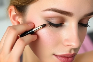 Cool-toned blush application for fair skin, dewy glow
