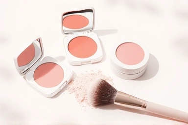 Pastel cool-toned blush collection for makeup artistry