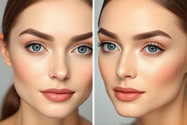 Damp vs dry makeup sponge application difference.