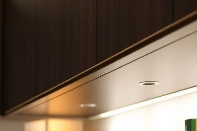 Close-up of slim COB LED lighting with smooth, uniform light.