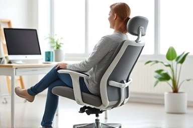 Ergonomic chair for back pain relief