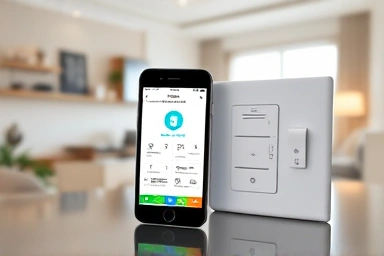 Smart home app control and light switch modules