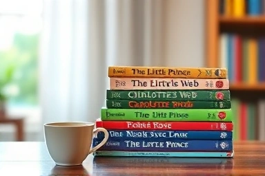 Collection of classic English storybooks for beginners.