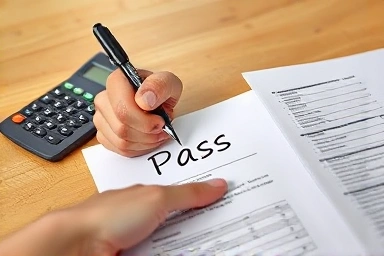 Successful completion of financial certification exam