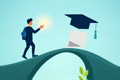 Symbolic image of coding education transition and opportunity