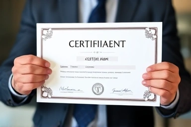 Achieving a professional certification for career advancement.