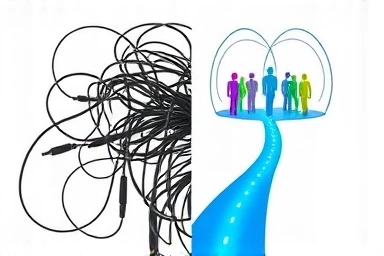 Visual metaphor for miscommunication vs. effective business emails.