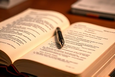 Focused study on textbook for exam preparation