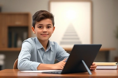 Student studying for future success