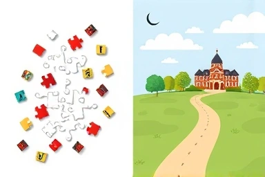 Symbolic comparison of educational paths with hidden costs.
