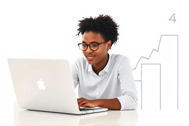 Diverse person coding, symbolizing career growth and opportunity.