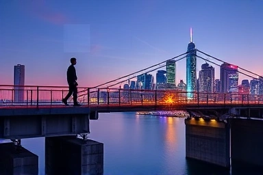 Bridge metaphor connecting non-tech to developer career.