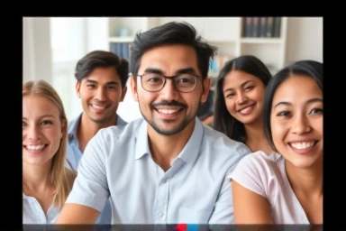 Online native English tutor session for various learners