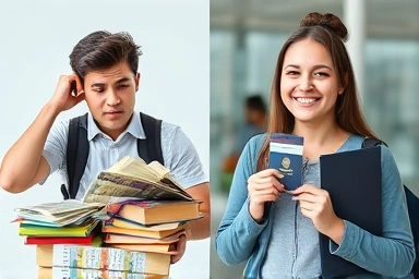 Student's journey from financial stress to successful study abroad.