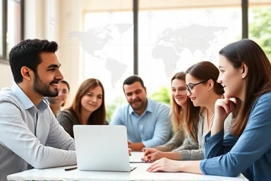 Adults learning TESOL online, professional development, global education.