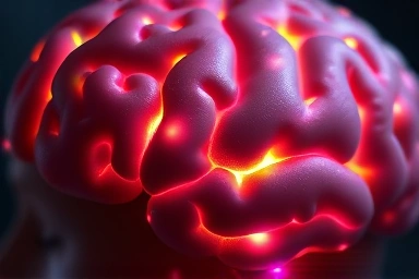 Brain activity visualization with soothing sound wave patterns