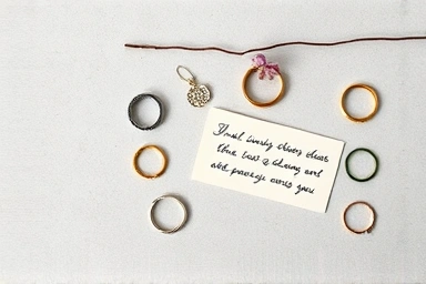 Aesthetic flat lay of various minimalist and stylish friendship rings.