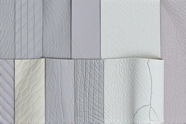 Faux leather textures for fashion jackets, material details