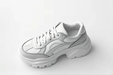 Alexander McQueen Oversize sneakers, close-up, minimalist.