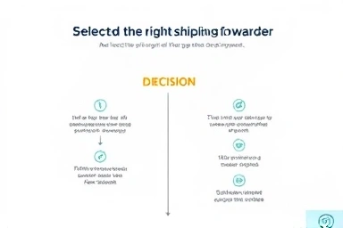Decision tree for choosing the best shipping forwarder.