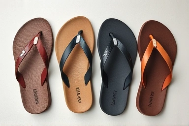 Collection of different Fitflop flip-flop models.