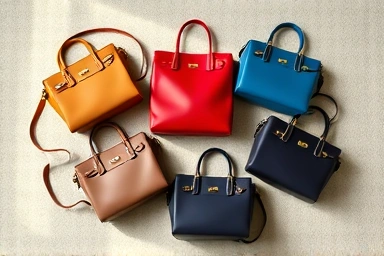 Marni Trunk bags in various colors arranged artfully.