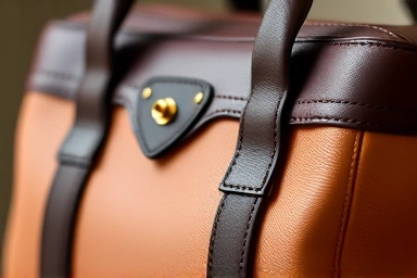 Close-up of Marni Trunk bag color blocking and leather texture.