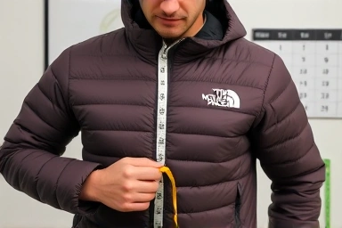 Comparing North Face Nuptse jacket sizes for fit