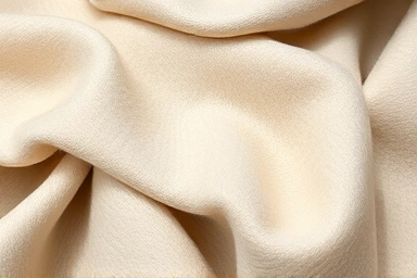 Close-up textures of luxurious neutral-toned cashmere, silk, and wool fabrics.