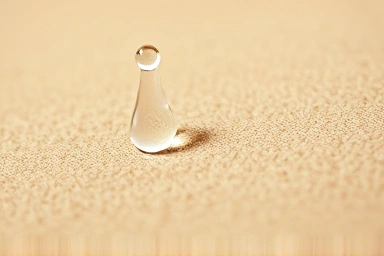 Close-up of suede texture absorbing water instantly
