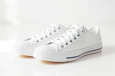 White sneakers with and without stains, pristine condition.