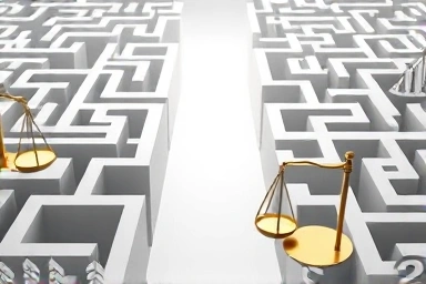 Symbol of legal clarity and financial growth.