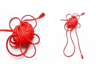 Tangled vs. untangled tax regulations symbolizing clarity.