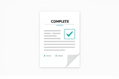 Accurate employment confirmation report with compliance checkmark.