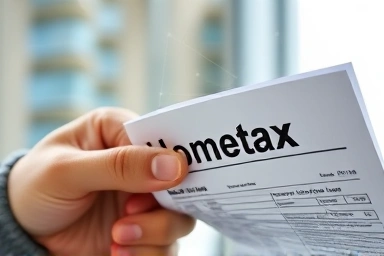 Digital tax filing with Hometax interface.