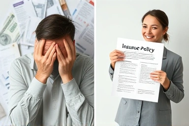 Insurance policy changes and financial relief concept.