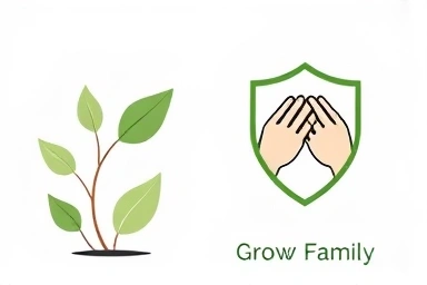 Symbolic image of financial security and family protection.