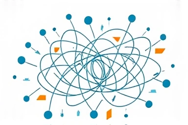 Abstract representation of resolving insurance claim complexity.
