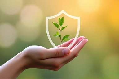 Symbol of protection and growth for long-term care.