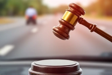 Shield protecting car from gavel, legal protection for drivers