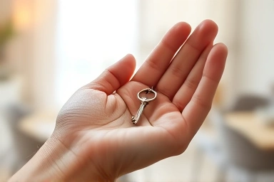 Symbolic key to security and comfortable living