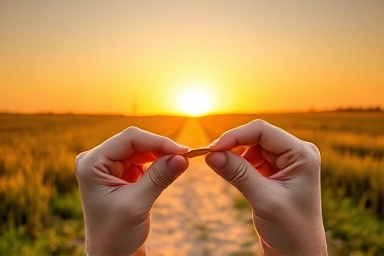 Symbolic image of secure retirement future and financial stability.