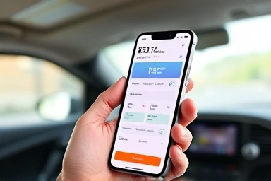 Smartphone car insurance application, digital protection