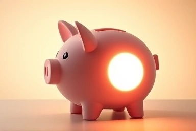 Piggy bank with access to funds without breaking it.